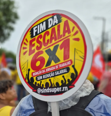 Placa redonda pelo fim da escala 6x1